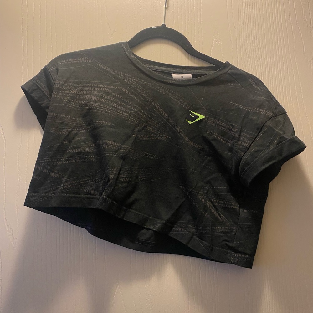 Gymshark Black Crop Top